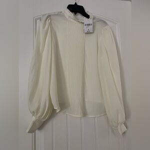 Forever 21 Elegant Cream Blouse size Small NWT
